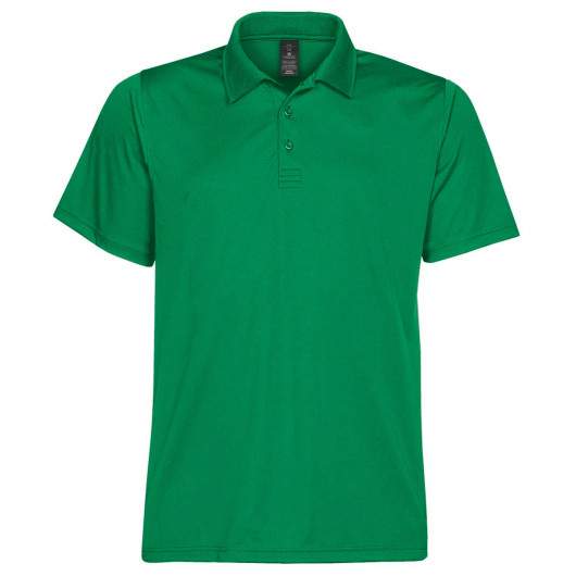 Mens Eclipse Pique Polos Evergreen